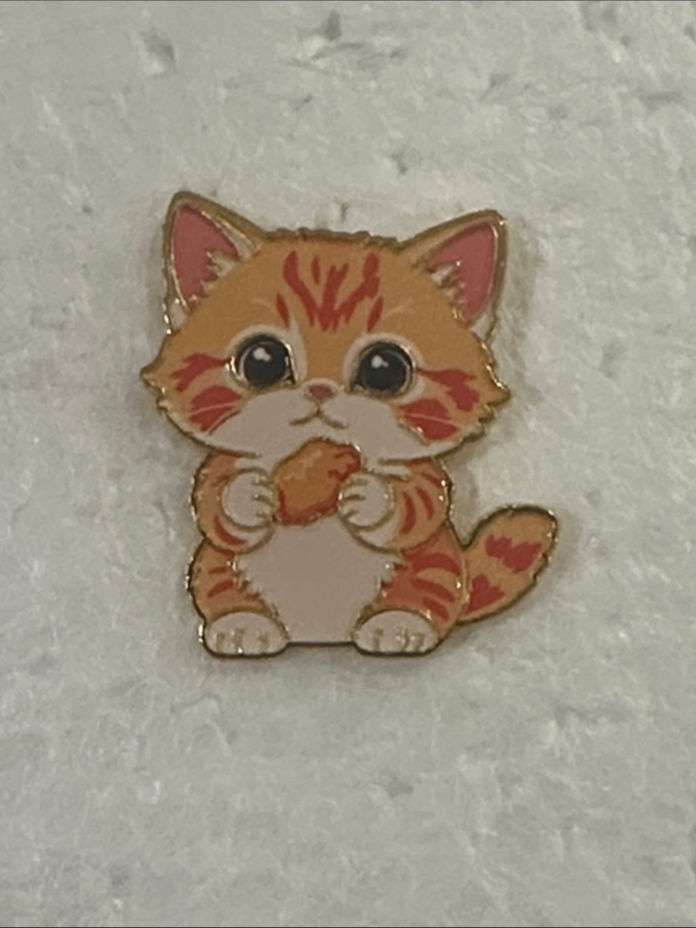 Cute Orange Tabby Cat Enamel Pin - Pet Lover Accessory